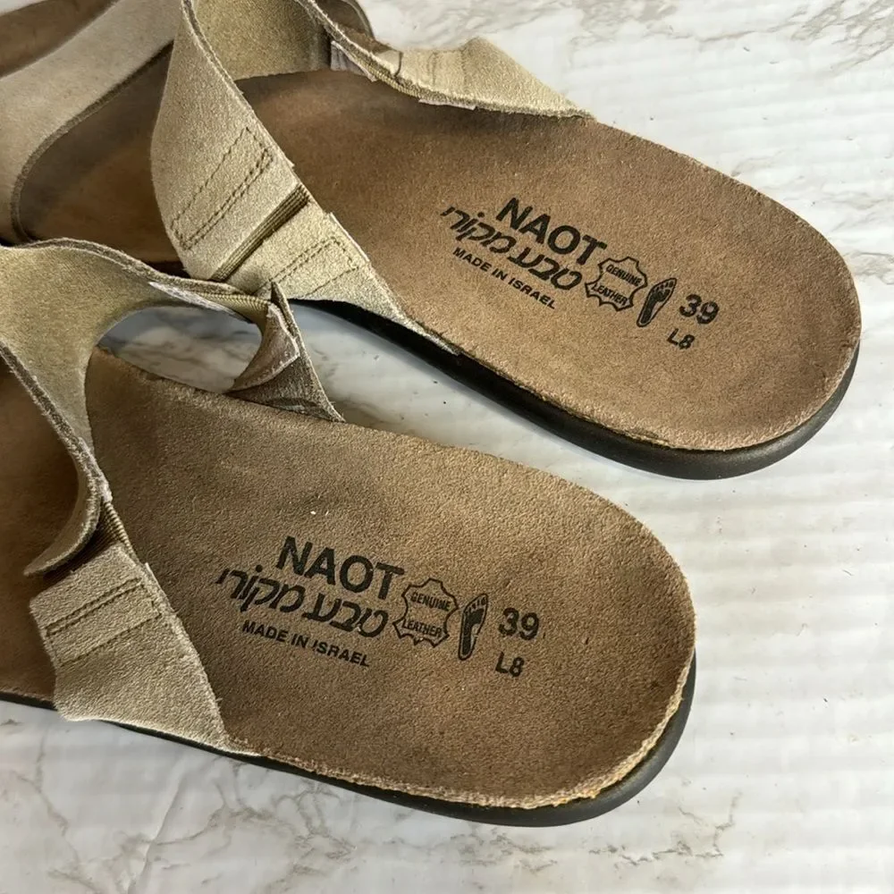 Naot ladies Leather Tie Back gladiator Sandals in Larissa size 8 - Picture 8 of 8